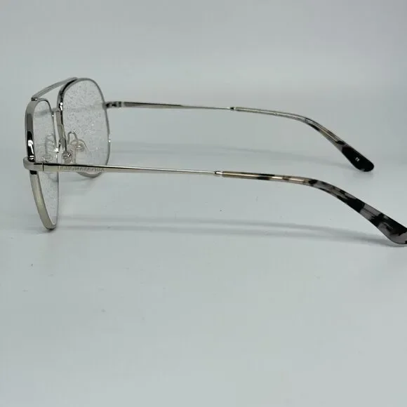 BCBGMAXAZRIA Intrigue Silver Eyeglasses Frames Sparkle Speckled 57-14-140 H13489